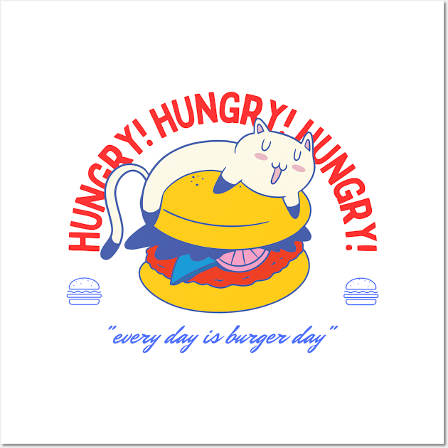 Every Day Is Burger Day Wall Art by Bruno Pires